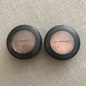 MAC eyeshadows in Woodwinked & All That Glitters